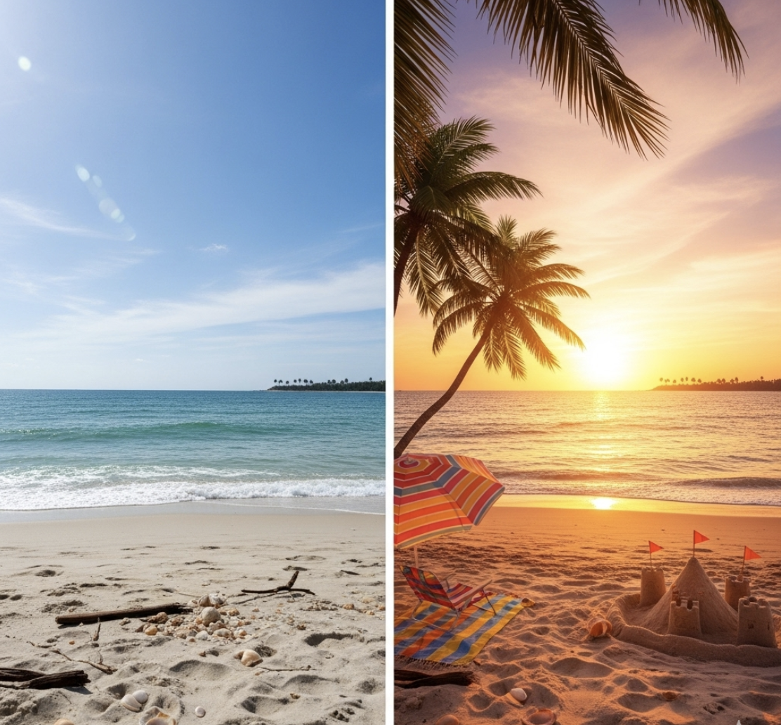Summer Vibes - AI image transformation example